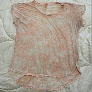 Distressed Ultra-Soft Pink T-Shirt